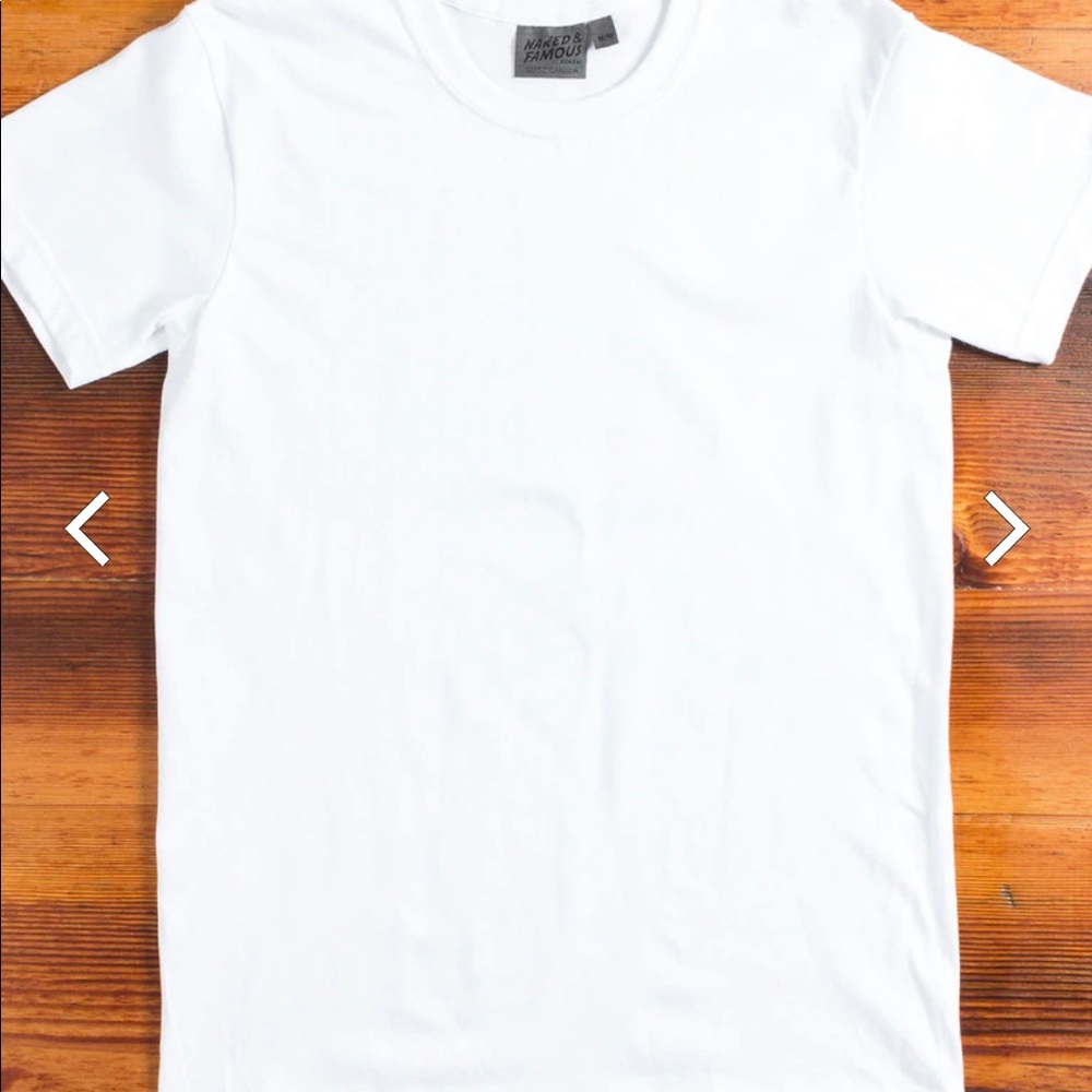 Naked & Famous 10oz White T-Shirt